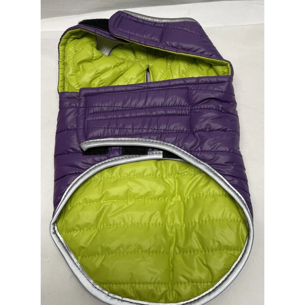 Set of 2 Dog Vest Jacket Winter Warm Clothes Padded Puppy Coat Small Sweater NEW